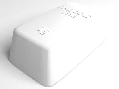 Goldbar 1gram 3D model