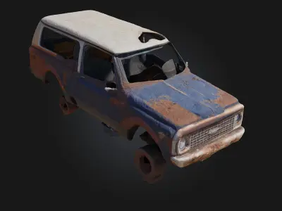 Rusty Memories  Echoes of the Past in Corroded Beauty 3D model