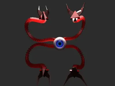the evil eye Low-poly 3D model