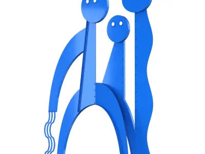 Toronto Metall Sculpture 3D model