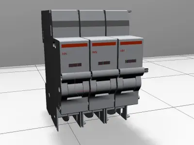 Circuit breaker 3D model