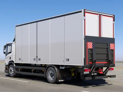 Truck VAN 4X2 riggid 3D model