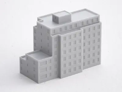 Free 3D Print miniature building RB-US-NY-100 Free 3D print model purchase