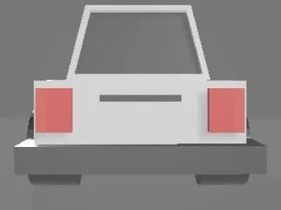 Blocky Truck Free low-poly 3D model