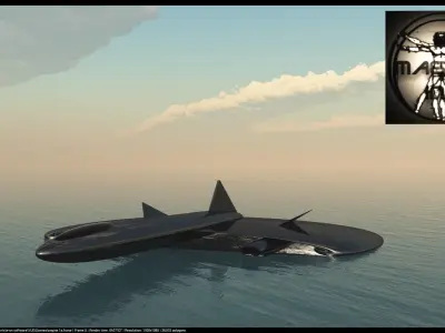 MAFIE powered Hydroplane Free 3D model