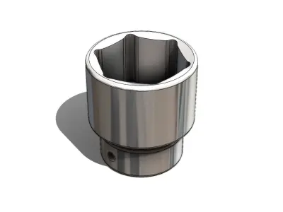 Soquete 45mm x 3-4 pol Socket 3D model