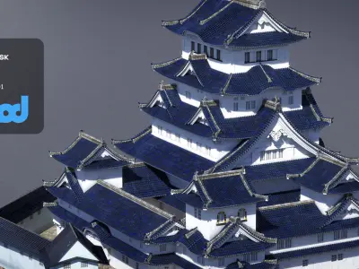 Japanese Castle 3D model purchase
