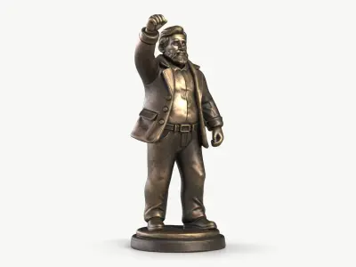 Man Statuette 3D model