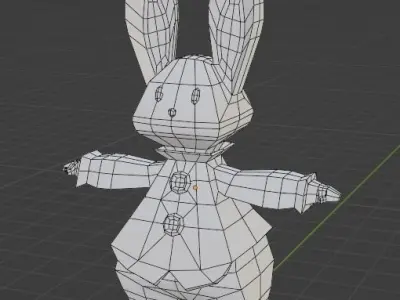 Rabbit just a Rabbit Low-poly 3D model