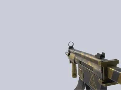 MP5K Biohazard Low-poly 3D model