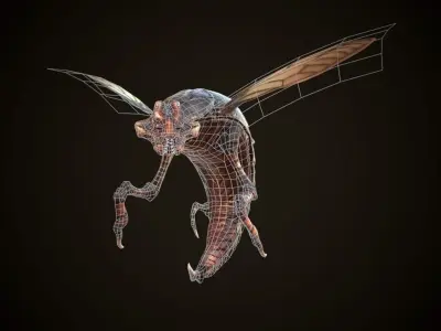 Creature Insect Low-poly 3D model