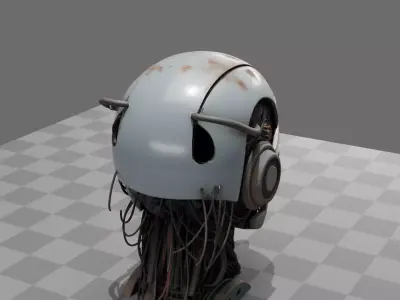 Abandoned Robot Head 3D model