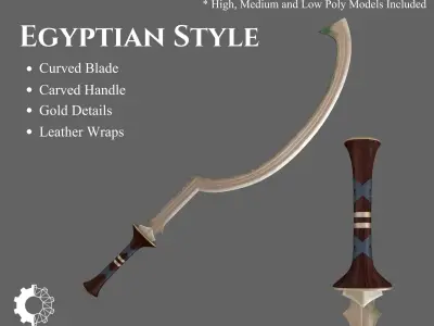 Ancient Collection Weapons Specialty Swords 3D Model Pack