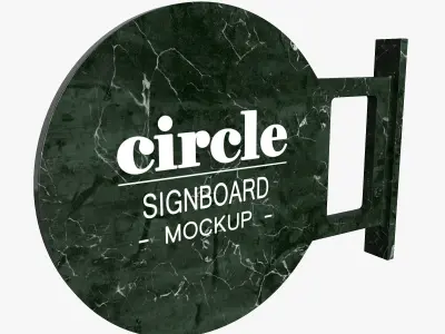Signboard 3D model