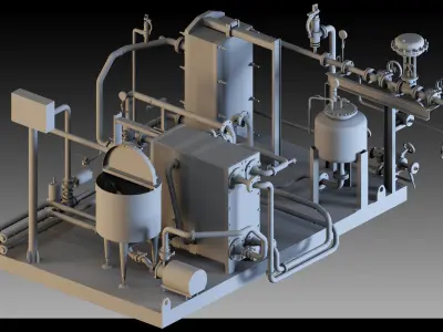 9- Factory units 3D model