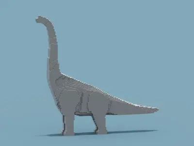 Brachiosaurus Low-poly 3D model