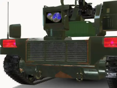 ugv vehicle br remax 4 Low-poly 3D model