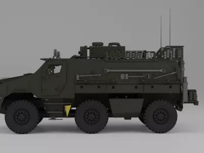 TITUS 6x6 3D model
