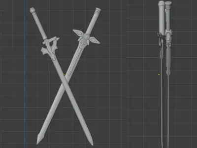 Sao swords- espadas sao 3D model
