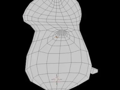 hamster lowpoly Low-poly 3D model