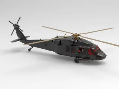 Sikorsky UH-60 Black Hawk 3D model order