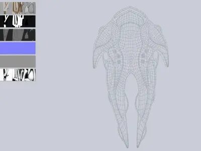 Alien spacecraft Low-poly 3D model by Anima-Z - Low-poly