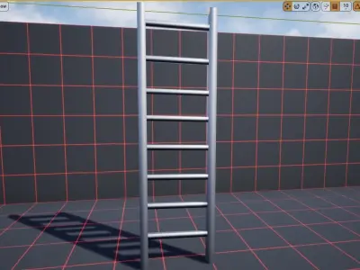 Ladder robot Free low-poly 3D model