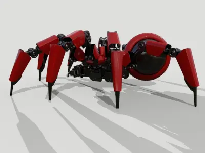 Robot Spider Low-poly 3D model purchase