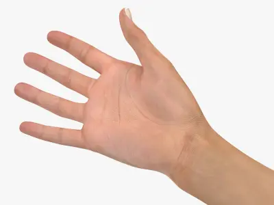 Australian Female Hand Rigged 3D model