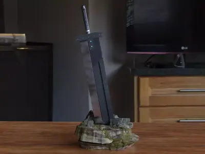 The Buster Sword Free low-poly 3D model