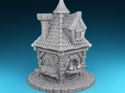 Stylized Middle Ages Set Part 6 3D print model