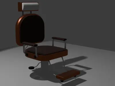 Barber Chair Free 3D model