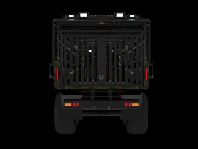 Military Vehicule KamAZ-53501 Low-poly 3D model Low-poly 3D model