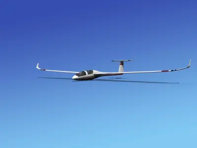 DG-1000 Glider V09 3D model