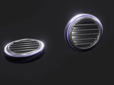 Car AC Vent 3D Model Low-poly 3D model
