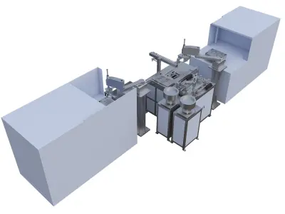 Injection molding integration 3D model