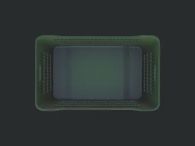 Plastic Basket 02 Low-poly 3D model