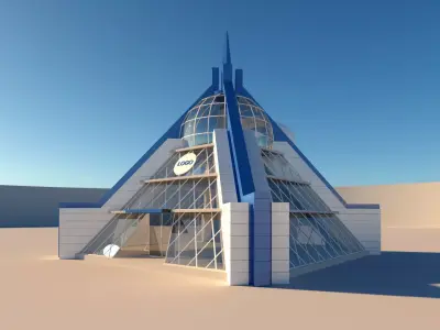 Future building 3D model purchase
