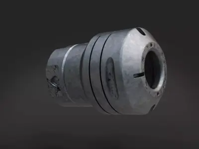 muzzle brake front station 3D model
