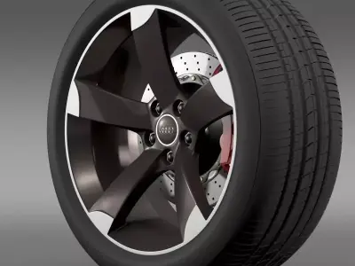 Audi R8 Spyder wheel 3D model