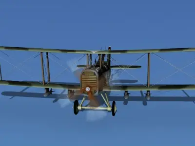 Airco DH-4  V01 Bomber 3D model