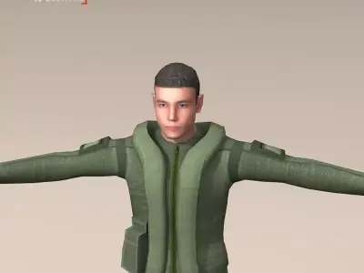 F35 pilot 3D model