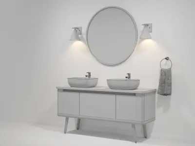 OVE Contrell 60 White 3D model