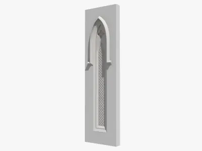 06 Medieval Gothic Windows 3D Model Collection