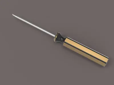 Slotted Screw Driver 3D model