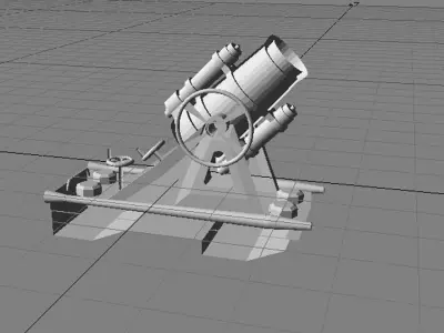 Mortar - Type Minenwerfer 3D model