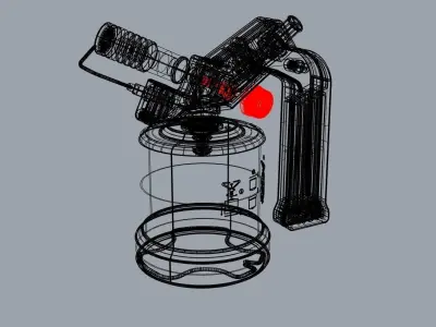 Gas Torch Eurocamping 3D model