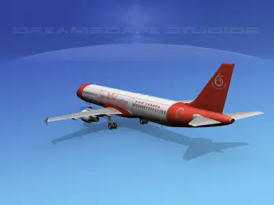 Airbus A321 Air Canada 65 3D model
