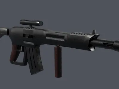 Realistic Weapon Pack Low-poly 3D model