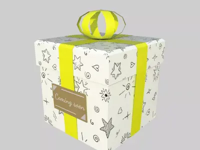 Gift Box Free low-poly 3D model purchase